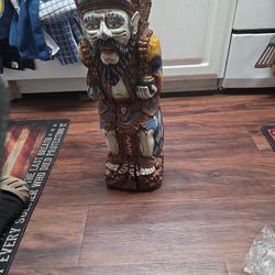 Wood Gnome Carving