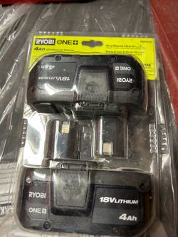 2 batteries ryobi. 4,0 ah