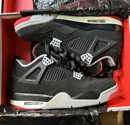 JORDAN 4 BRED 4 SIZE 10.5