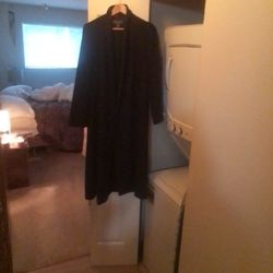 Banana Republic Long Black Coat Size S