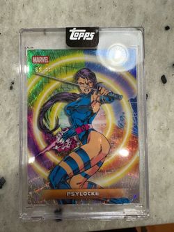 2026 Topps Marvel Mint Pyslocke Encased Card 69/99