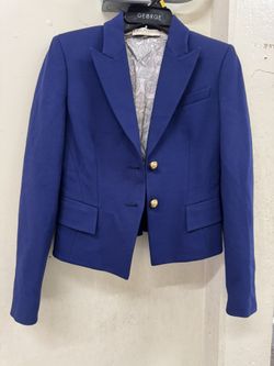 Emilio Pucci Jacket Purple & Blue with Gold Hardware made in Italy,size S, $300