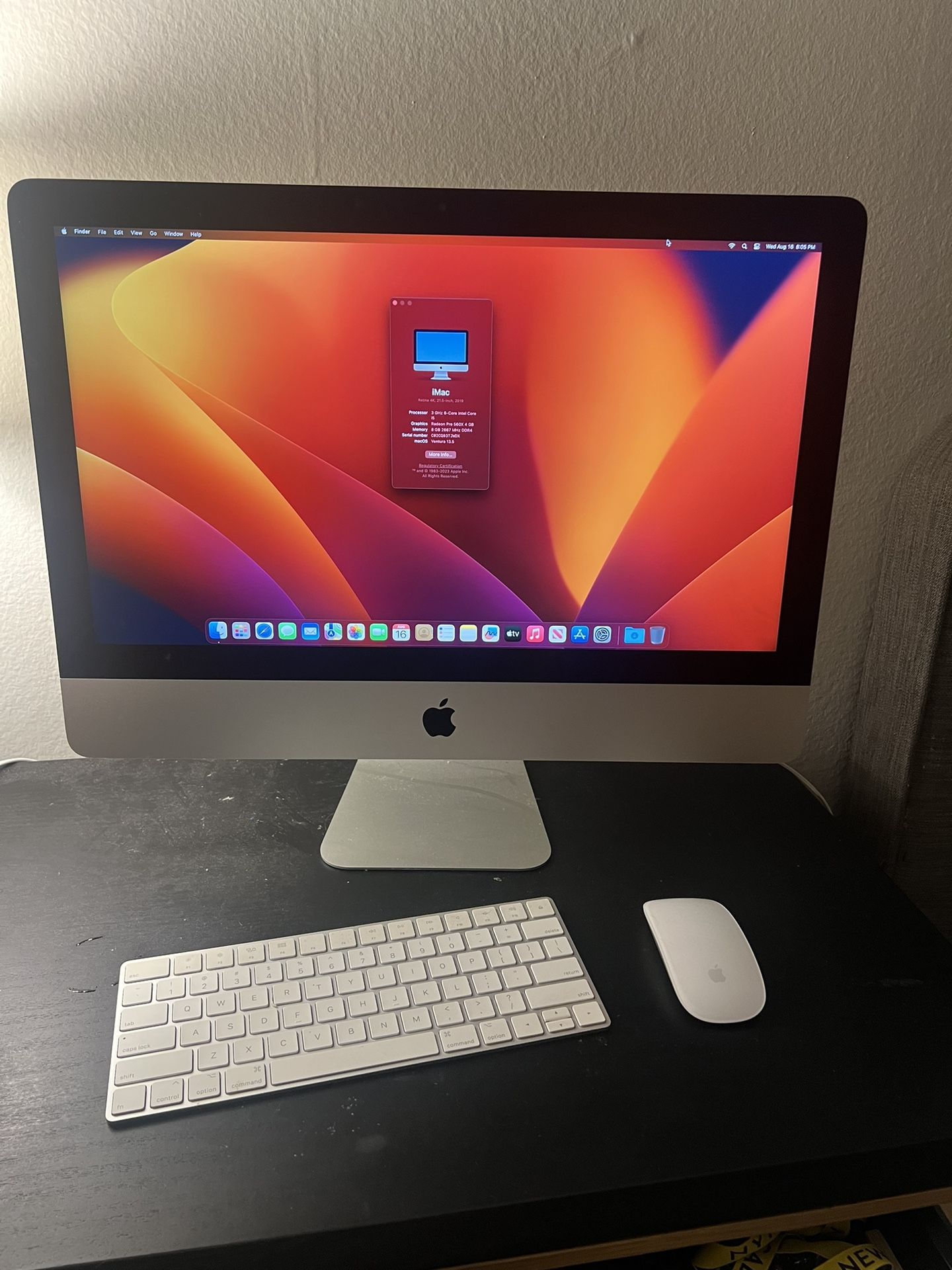 2019 iMac 21.5 Inch Retina 4k 1TB 8GB Ram Radeon 560x 4GB Graphics Card