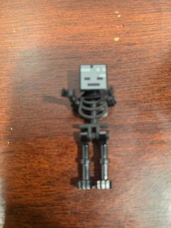 LEGO® Wither Skeleton Minifigure min025 Minecraft Black Straight Arm 21172 21154