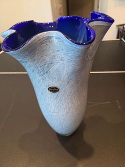 Hand blown vase by Jozefina krosno