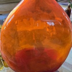 Orange and red Vase