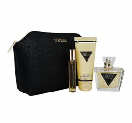 Guess Seductive 4 Pcs Gift Set 75ml EDT 15ml EDT 100ml Body Lotion Bag For Women Perfume Travel Essentials Long Lasting Vibrant Playful