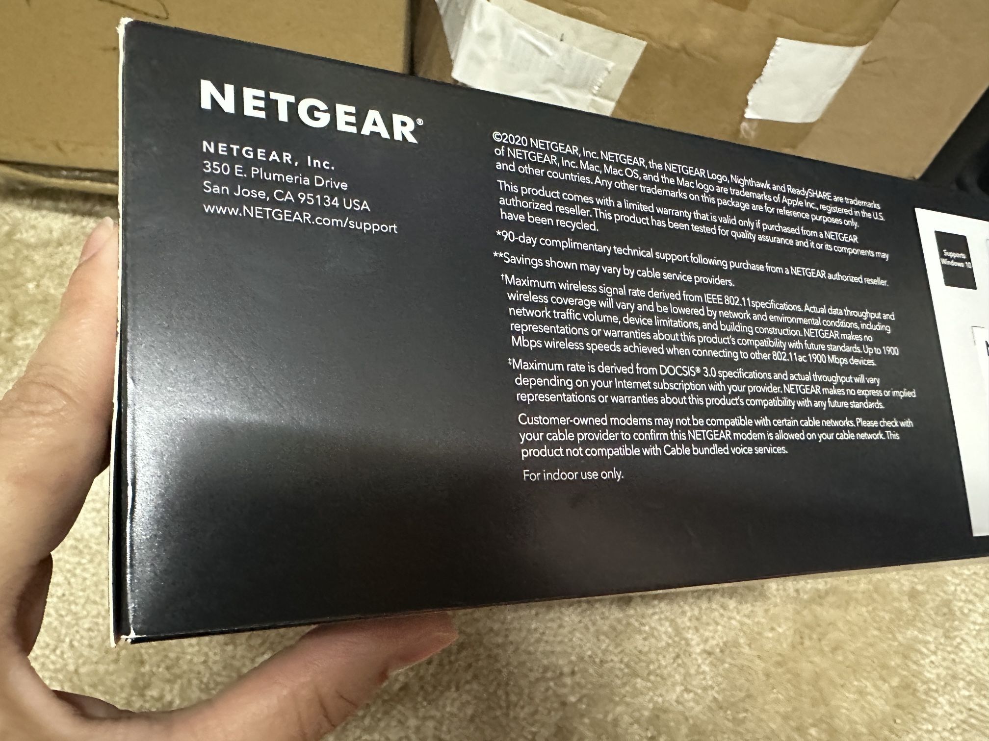 NETGEAR NIGHHAWK A1900 Wifi Cabel Modem Router