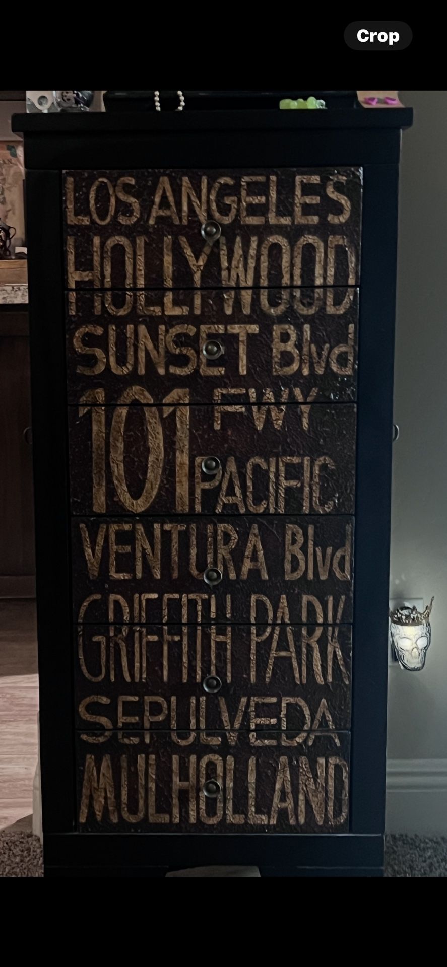 California Wooden Jewelry Box
