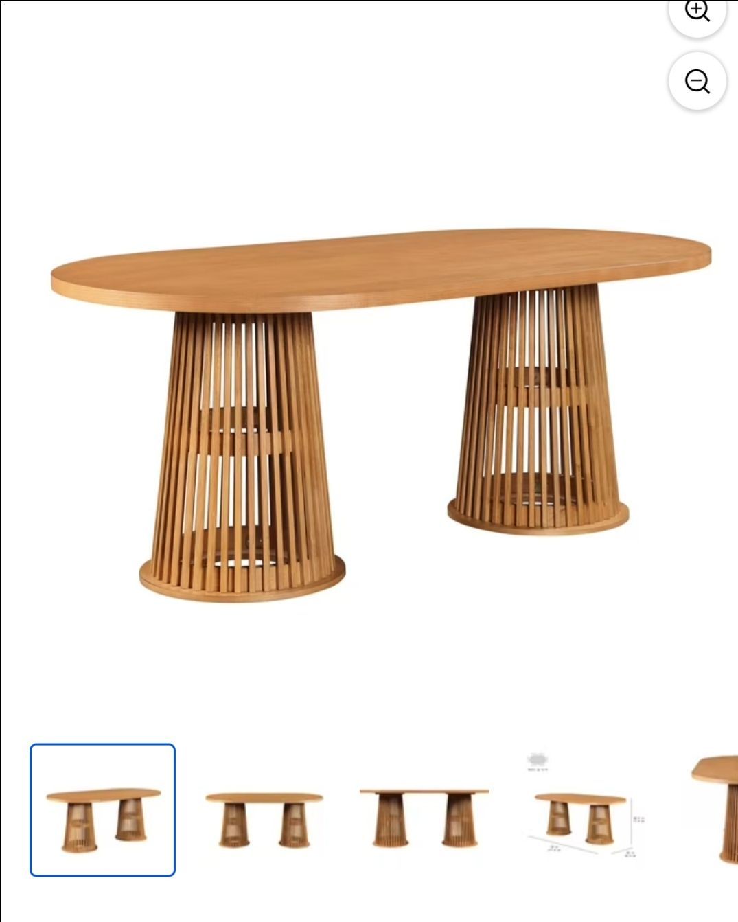 Beautiful by Drew Oval Dining Table, Warm Honey,