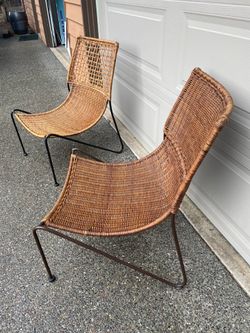 Rattan Chairs Mid Century Modern excellent