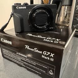 Canon G7X Mark III Camera 