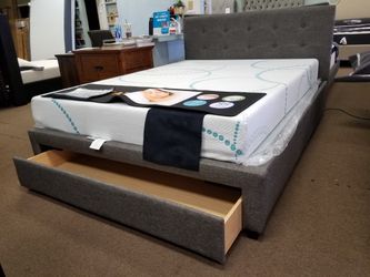 Bed frame with storage