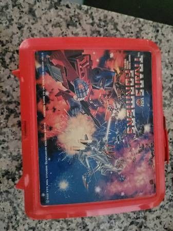 Vintage 1984 Original TRANSFORMERS Lunch Box (Aladdin Hasbro) nice shape