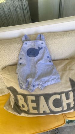 Baby whale overalls