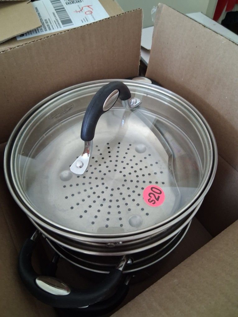 New, Used Once, Double Boiler Pot