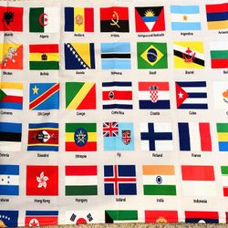 197 Countries Flags All In One Backdrop See Details, Pictures 