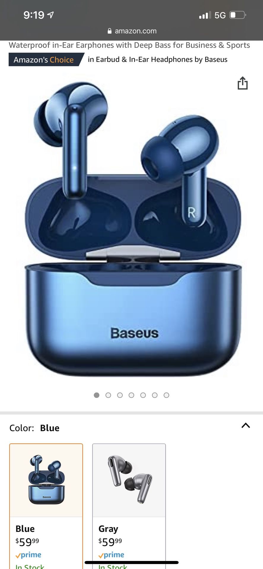 Baseus Wireless Earbuds Headphones Deep Bass