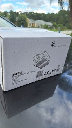 Bath ventilation fan LED light