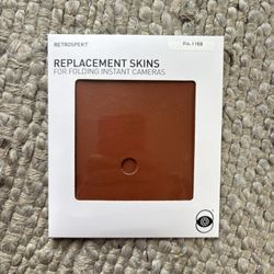 Brown Leather SX-70 Camera Skin Replacement By Retrospekt 