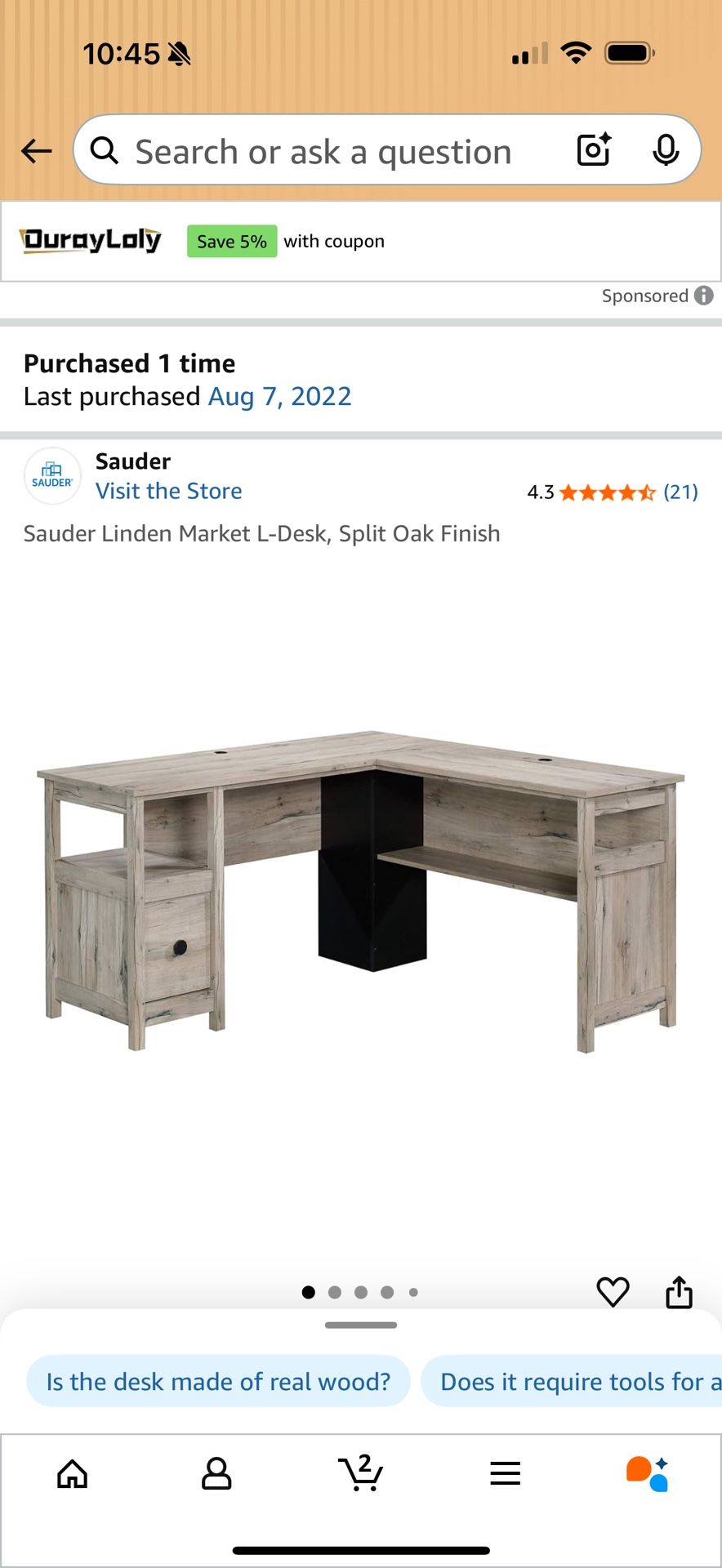 Brand new Sander Linden Market L Desk