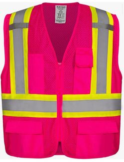 Kaygo High Visibility Safety Vest Pink