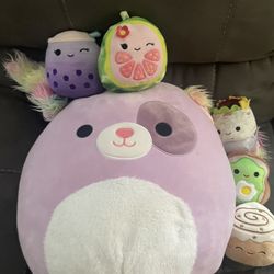 Squishmallow stuffed Animal Plushie Bundle 
