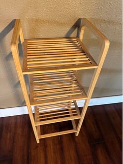 Bamboo wood shelf