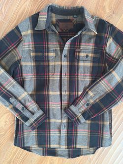 Orvis Plaid Flannel Button-Up Shirt
