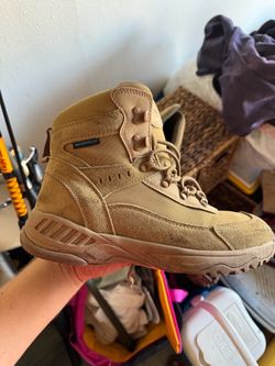 Waterproof Tactical Boot Tan Suede