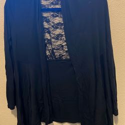 Little Black Jacket With The Lace Back