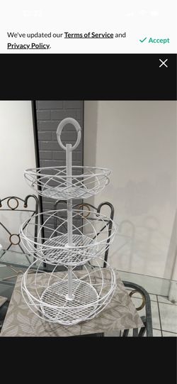 FRUIT 🍉 FRUITS 🍎 FRUITS  🍌 STAND IRON COLOR WHITE  NEW