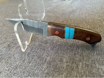 Handmade blade with leather sheath