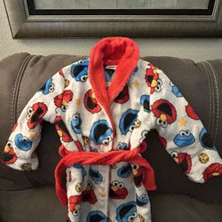 Toddlers Cookie Monster Unisex Robe W/Slippers