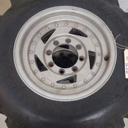 Aluminum 8 Lug Rims With Tires