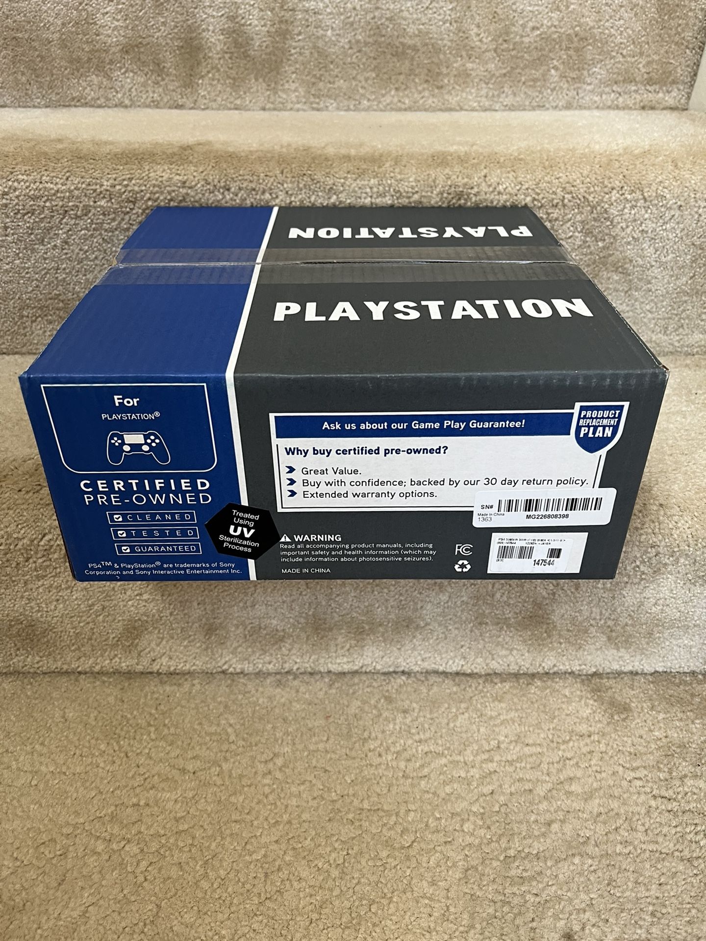 Sony PS4 1TB Slim Console Black Sealed Refurbished by Gamestop