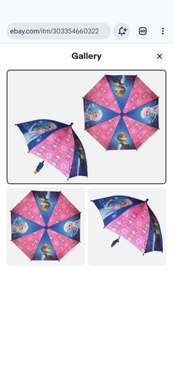 Disney Store Authentic Frozen Elsa & Anna Umbrella All Original tags