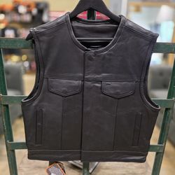 Leather vest $185 FIRM