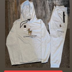 Grey Men Polo Sweatsuit Size X-Large N 2x 