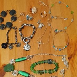 Jewelry Lot Of # 13 Pieces Total 