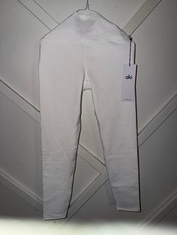 Alo Yoga White High-Waist Leggings