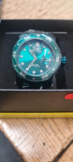 Invicta Men's Pro Diver 48mm Stainless Steel Quartz Watch, Green (Model: 40837), Green