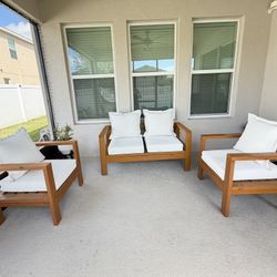 Wood Patio Set