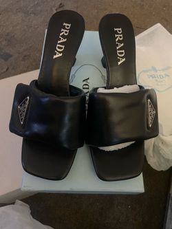 Prada Slip on kitten heels
