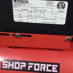 Shop force air compressor