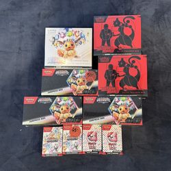 Various Pokemon Card Sealed Products incl. Destined Rivals, Prismatic Evolutions, 151 Booster Bundle