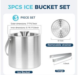 3L stainless steel ice bucket