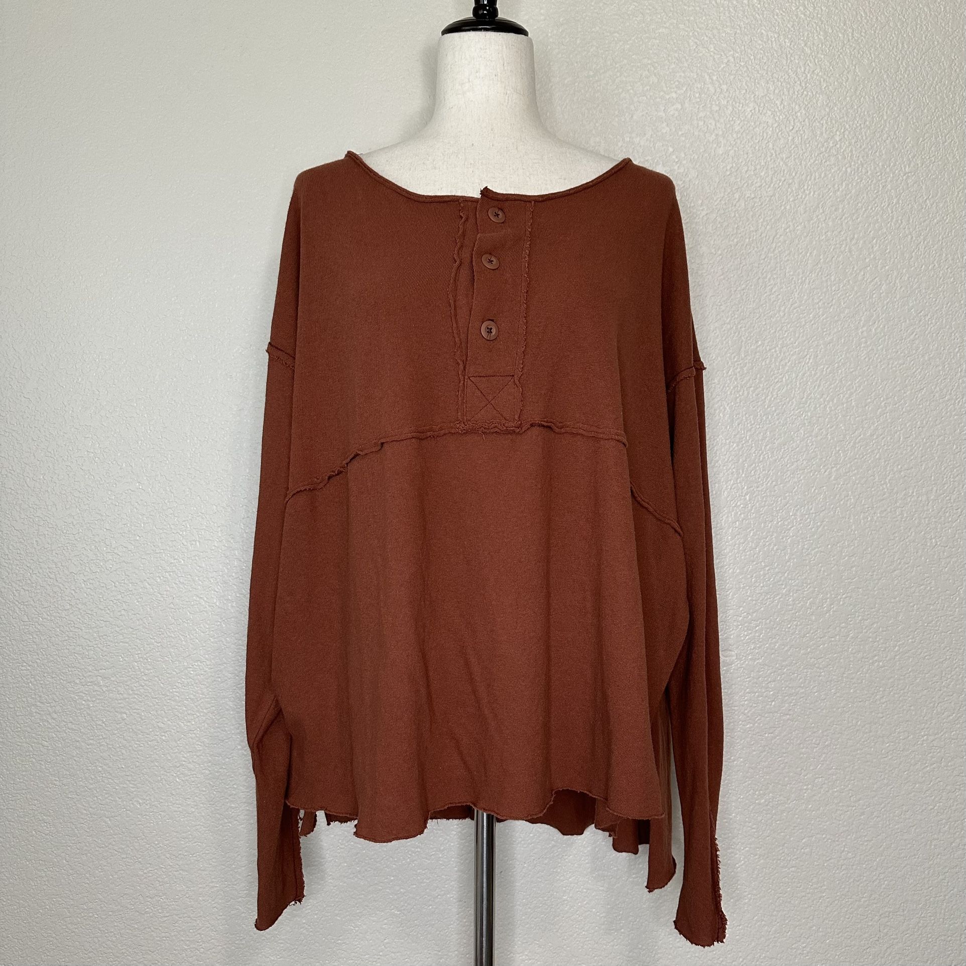 Urban Outfitters Freddie Henley Slouchy Tunic Top