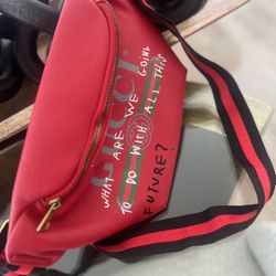 Red Gucci Fanny Pack 