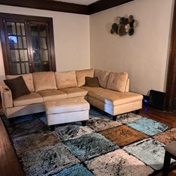Small 3 Piece Sectional With Ottoman